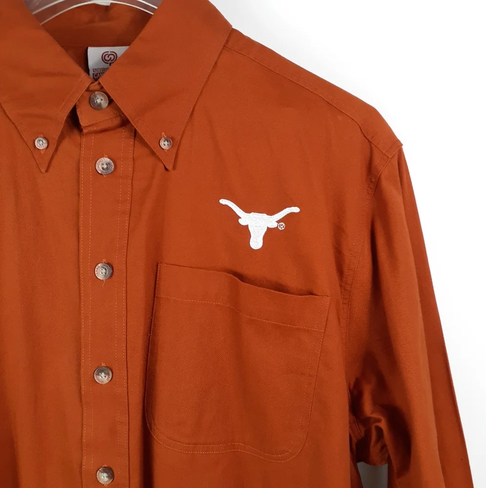 University Co-Op Campus Wear Texas Longhorns Shirt 100% Cotton Burnt Orange M_3